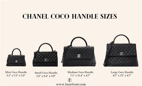 chanel coco handle size.